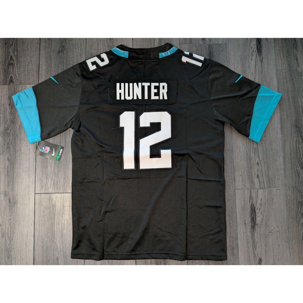 Travis Hunter #12 BLACK Jacksonville Jaguar 2025 Stitched Football Jersey Medium - Picture 2 of 4